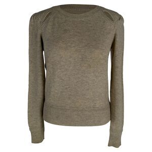 Isabel Marant Étoile Cut Out Klee Sweater in Cream Cotton